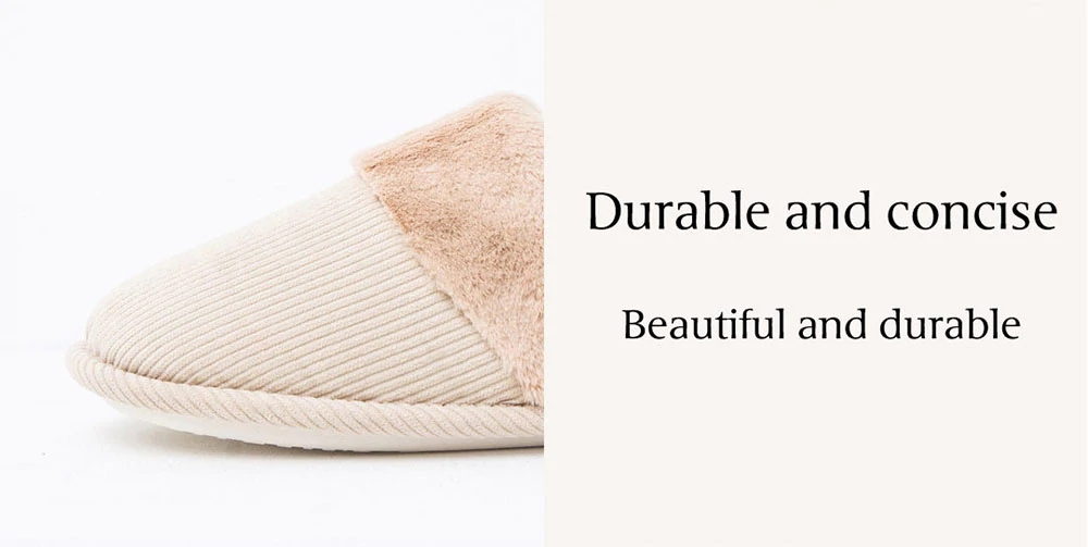 Xiaomi One Cloud Men Elegant Style Solid Color Home Cotton Slippers EU 43-44 - Gray