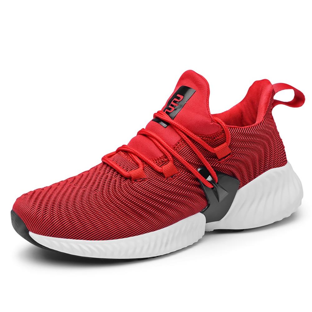 Men Fashion Casual Sneakers Lace-up Sports Shoes EU39.5 - Red