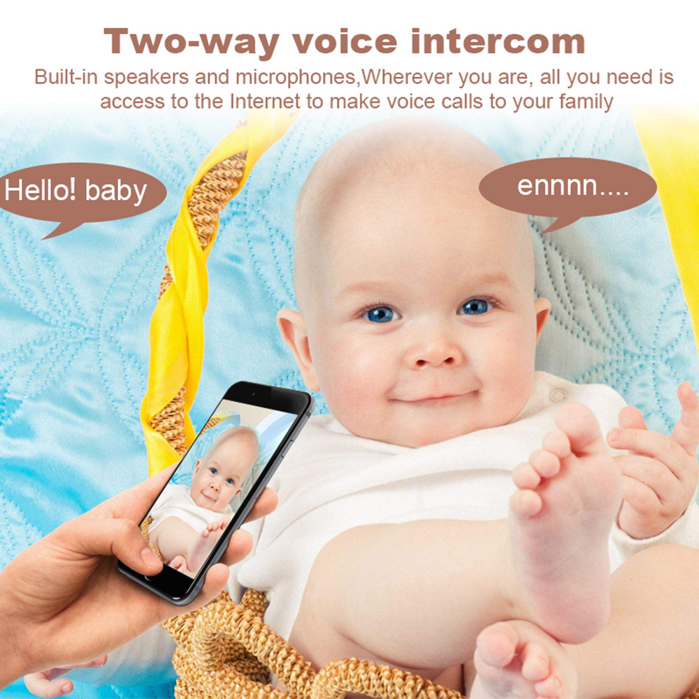 JINVISECURITY JV-SW2M10 1080P Wifi Smart Remote IP Camera IR-Cut Night Vision Voice Intercom - White UK Plug