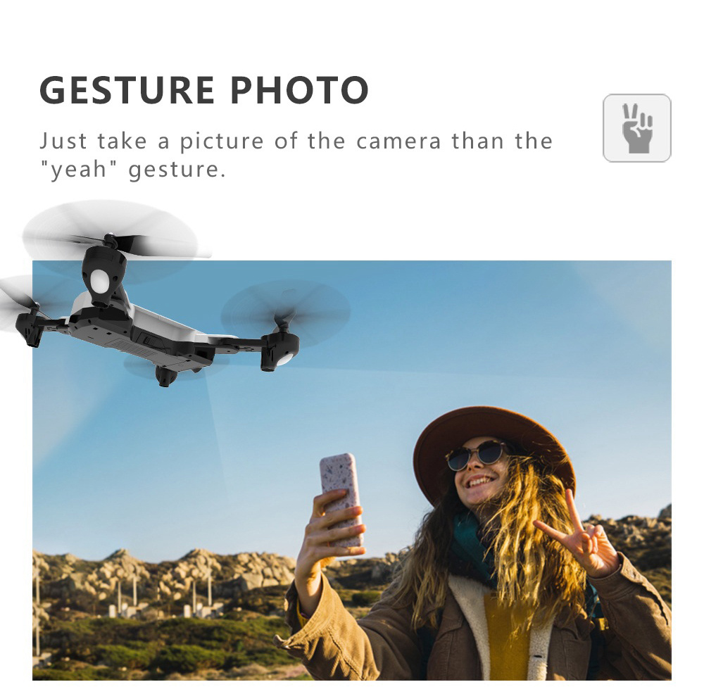 SG900 720P WiFi FPV Foldable RC Drone Optical Flow Positioning 22mins Flight Time RTF - White