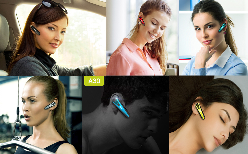 Binai A30 Wireless Bluetooth Earbuds Noise Reduction Support Android IOS - Blue
