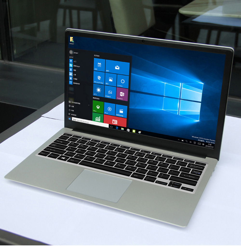 YEPO 737A6 Laptop Intel Apollo Lake J3455 Quad Core 15.6" IPS Screen 1920*1080 Windows 10 6GB RAM 168GB SSD - Silver