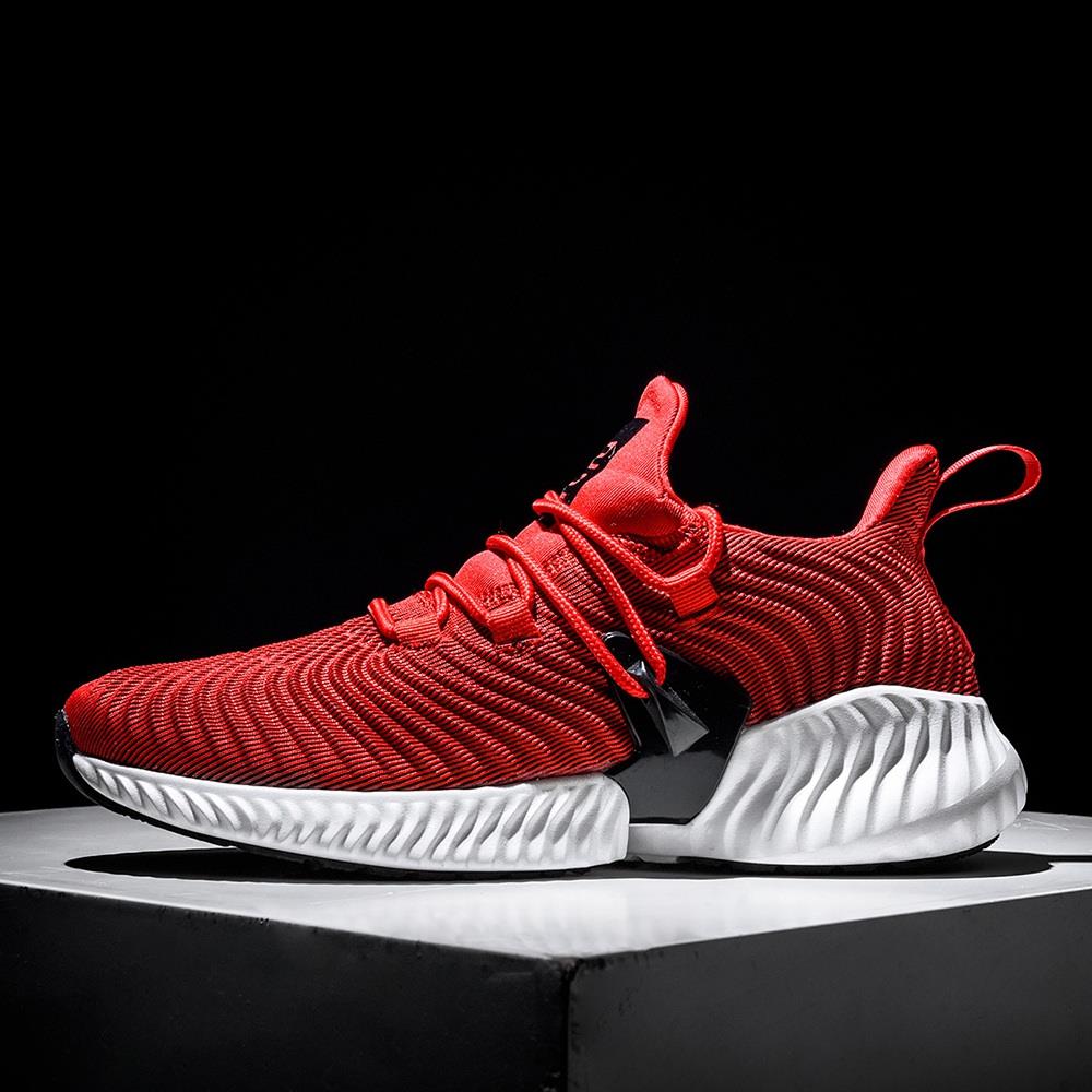 Men Fashion Casual Sneakers Lace-up Sports Shoes EU39.5 - Red