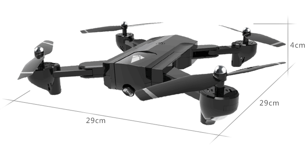 SG900 720P WiFi FPV Foldable RC Drone Optical Flow Positioning 22mins Flight Time RTF - Black