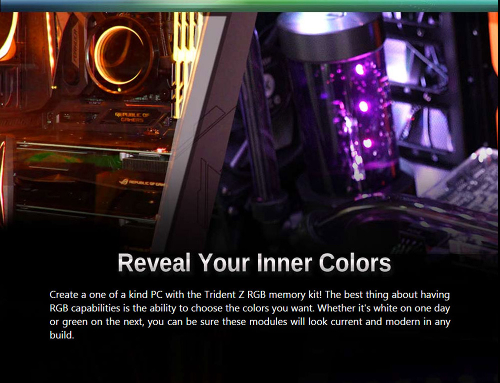 G.SKILL TridentZ RGB Series DDR4 3000MHz 8GB Memory Module For Desktop Computer - Black