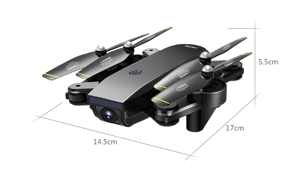 SG700-D 1080P WiFi FPV Foldable RC Drone Optical Flow Positioning RTF - Black