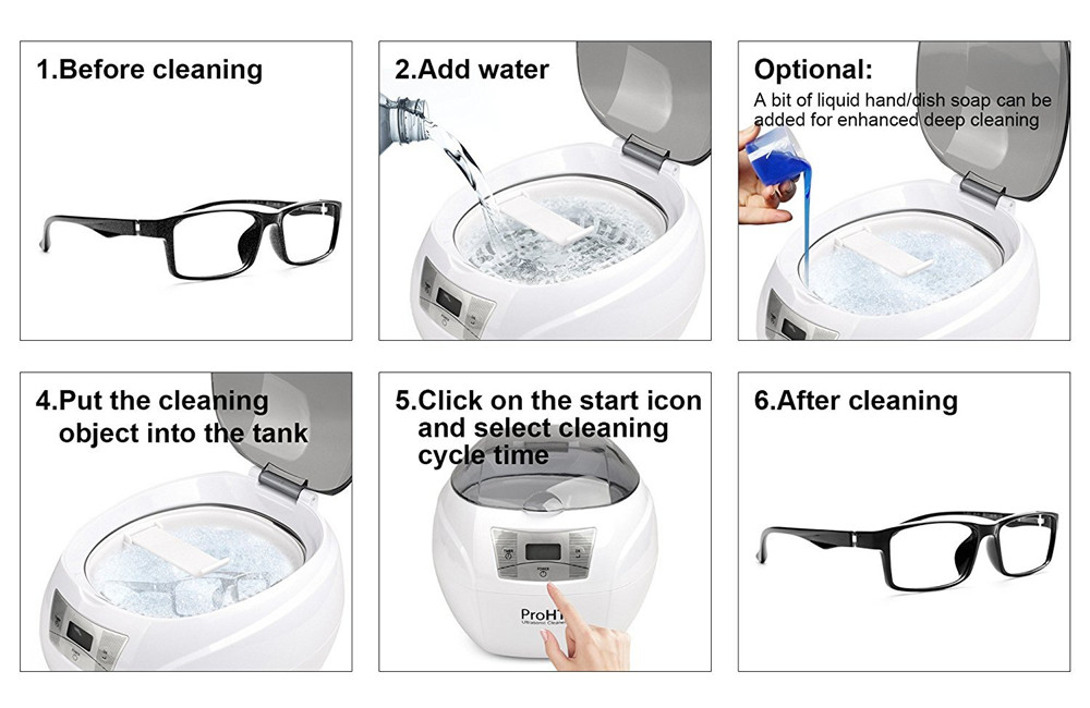 900S Ultrasonic Cleaning Machine Automatically Multi-function Cleaner Tool with LCD Screen Display