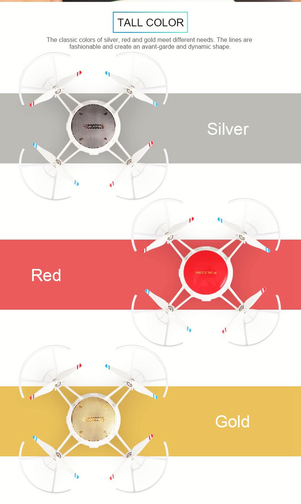 XY-021 720P HD WiFi FPV RC Drone Automatic Obstacle Avoidance Altitude Hold Mode RTF - Red