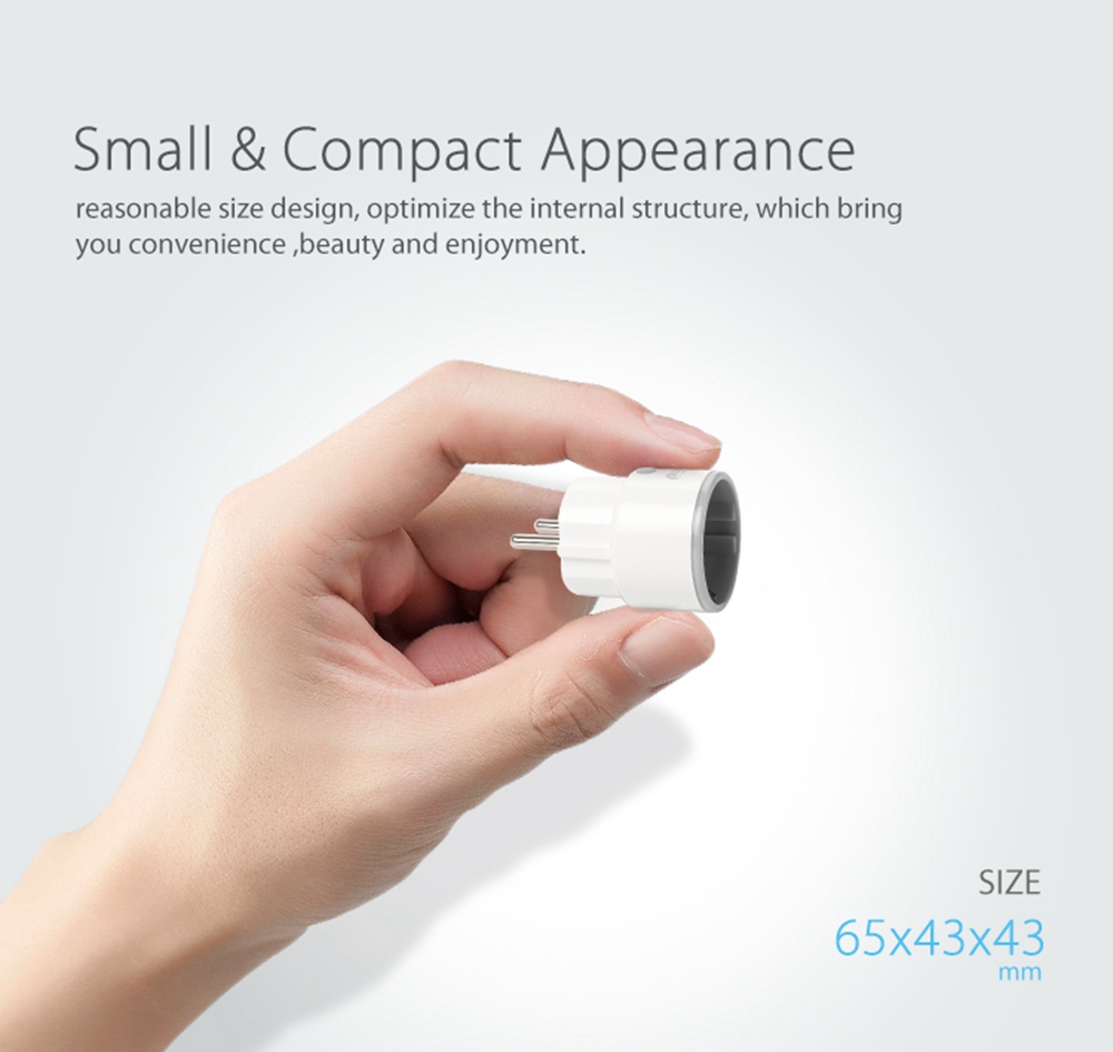 Geekbes Smart WiFi Remote Control Plug Works with Amazon Alexa Google Assistant -White