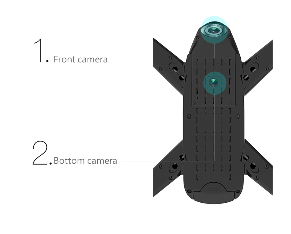 SG106 1080P WiFi FPV RC Drone Optical Flow Positioning RTF - Black