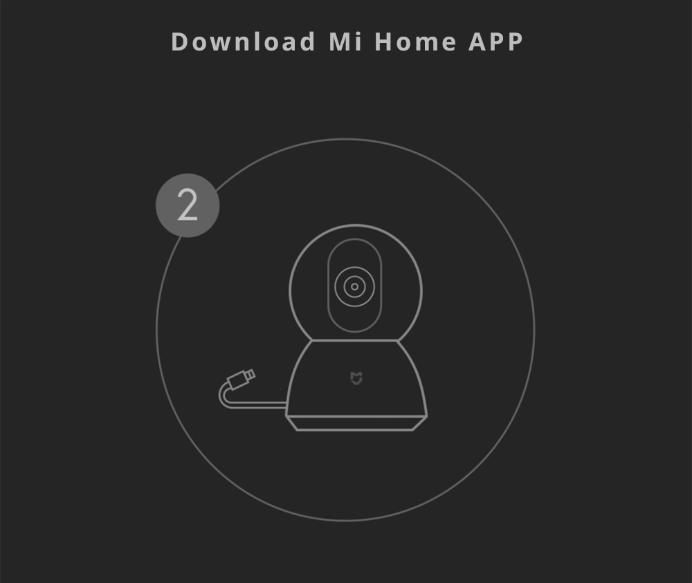 Xiaomi Mijia 1080P Home Panoramic WiFi IP Camera 360 Wide-angle Infrared Night Vision AI Motion Detection - White