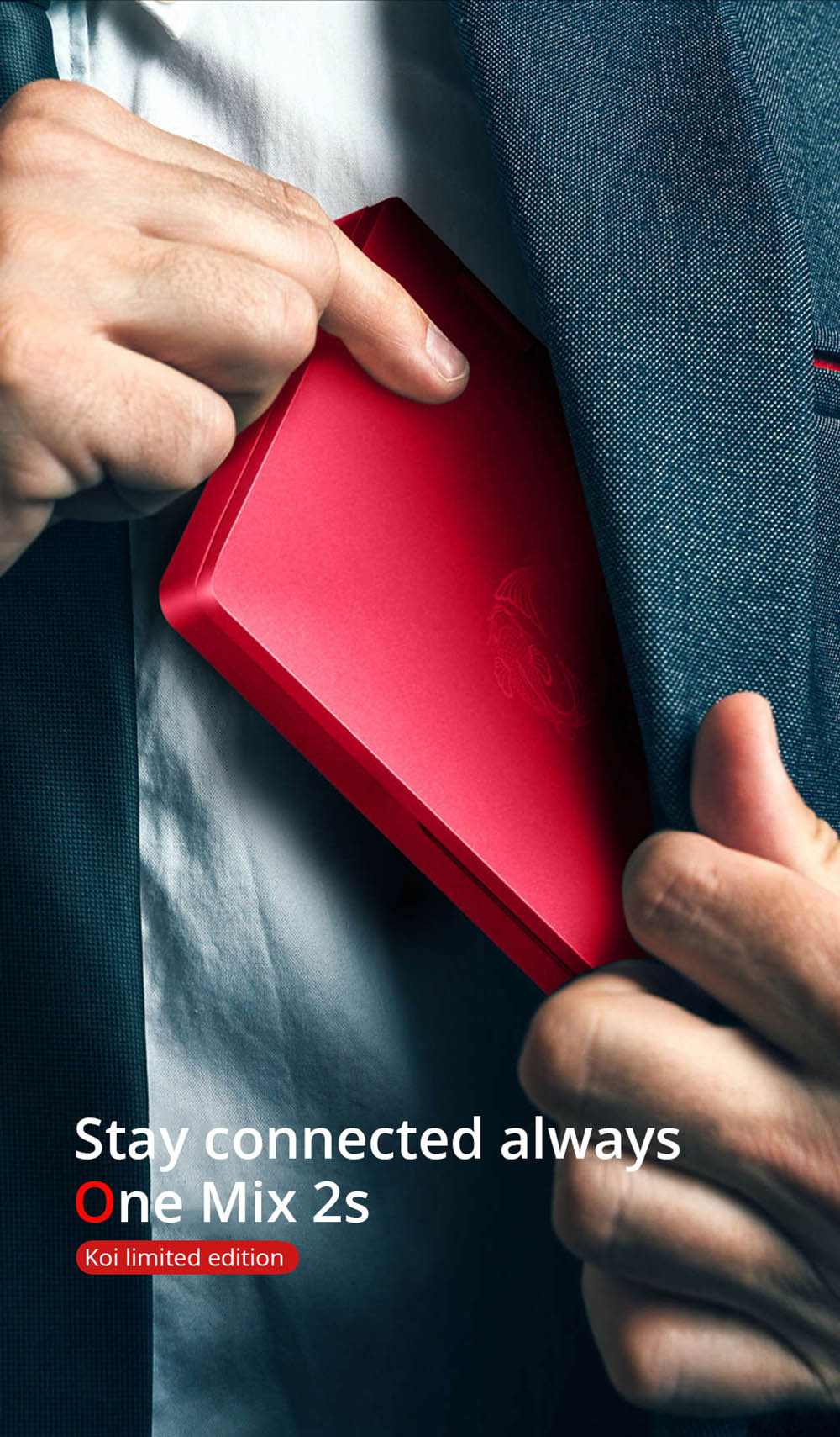 One Netbook One Mix 2S Yoga Pocket Laptop Intel Core M3-8100Y Dual Core (Red) + Original Stylus Pen (Red)