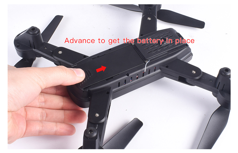 SG700-D 1080P WiFi FPV Foldable RC Drone Optical Flow Positioning RTF - Black