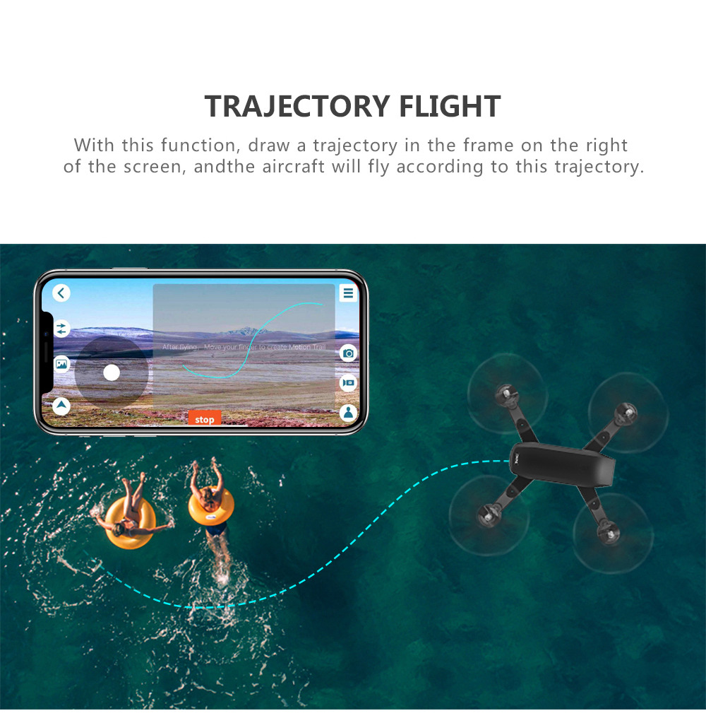 SG700-D 1080P WiFi FPV Foldable RC Drone Optical Flow Positioning RTF - Black