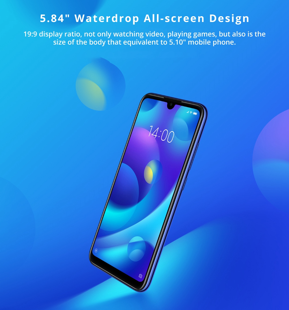 Xiaomi Mi Play 5.84 Inch 4G LTE Smartphone MTK P35 4GB 64GB 12.0MP+2.0MP Dual Rear Cameras MIUI 10 Touch ID - Black