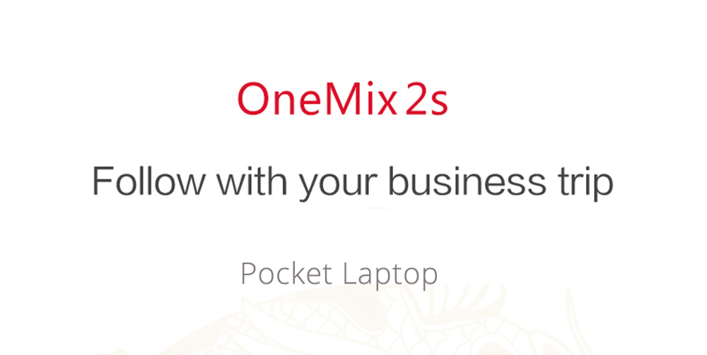 One Netbook One Mix 2S Yoga Pocket Laptop Intel Core M3-8100Y Dual Core Touch ID 7" IPS Screen 1920*1200 Windows 10 8GB DDR3 512GB PCI-E SSD - Red