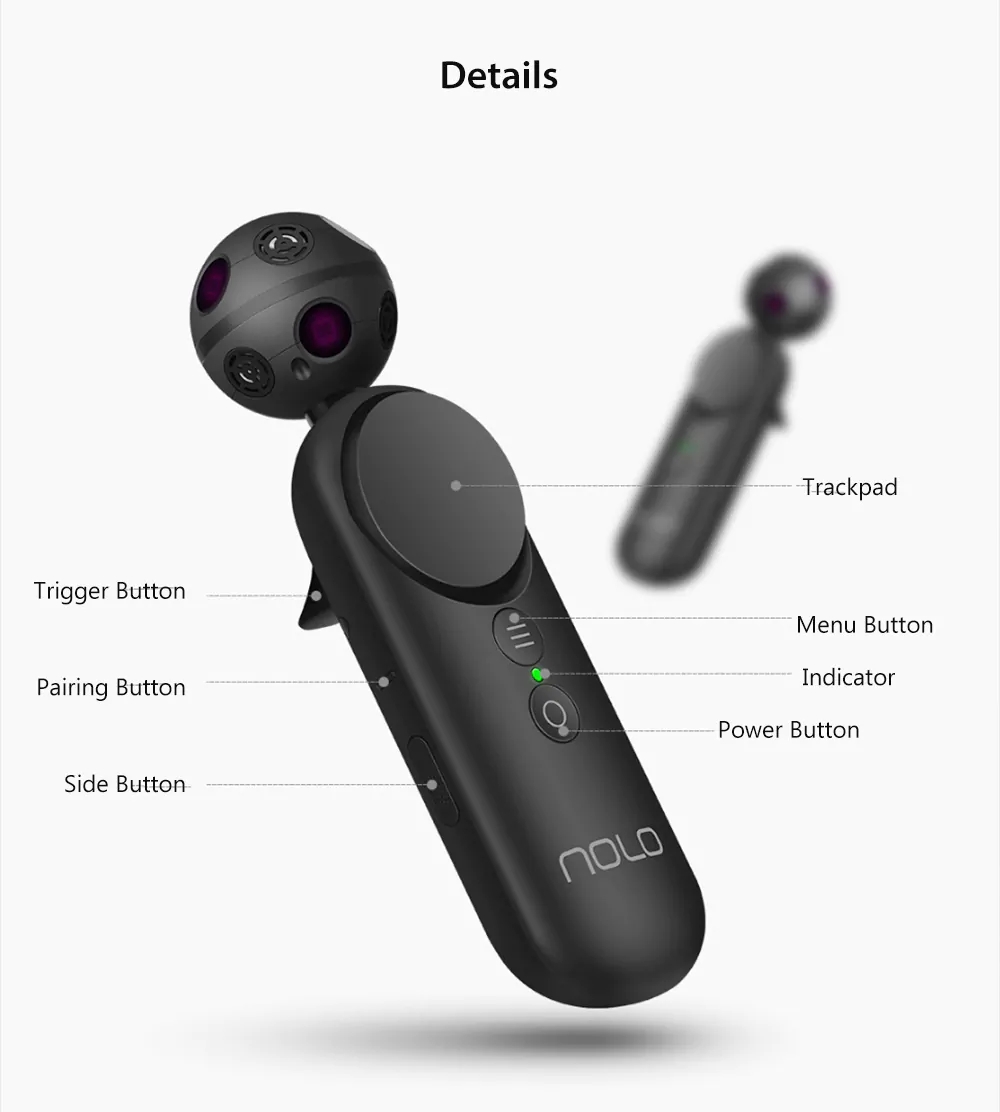Xiaomi NOLO CV1 VR Kit Console Controllers Motion Tracking for Mobile and PC - Black
