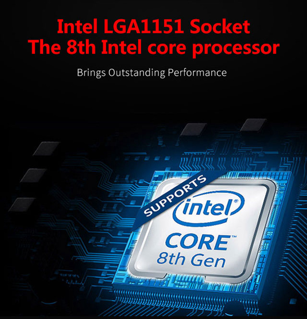 Colorful C.H310M-K PRO V20 Motherboard Intel LGA 1151 mATX DDR4 SATA3 PCI-E3.0 USB3.0 VGA+DVI - Black