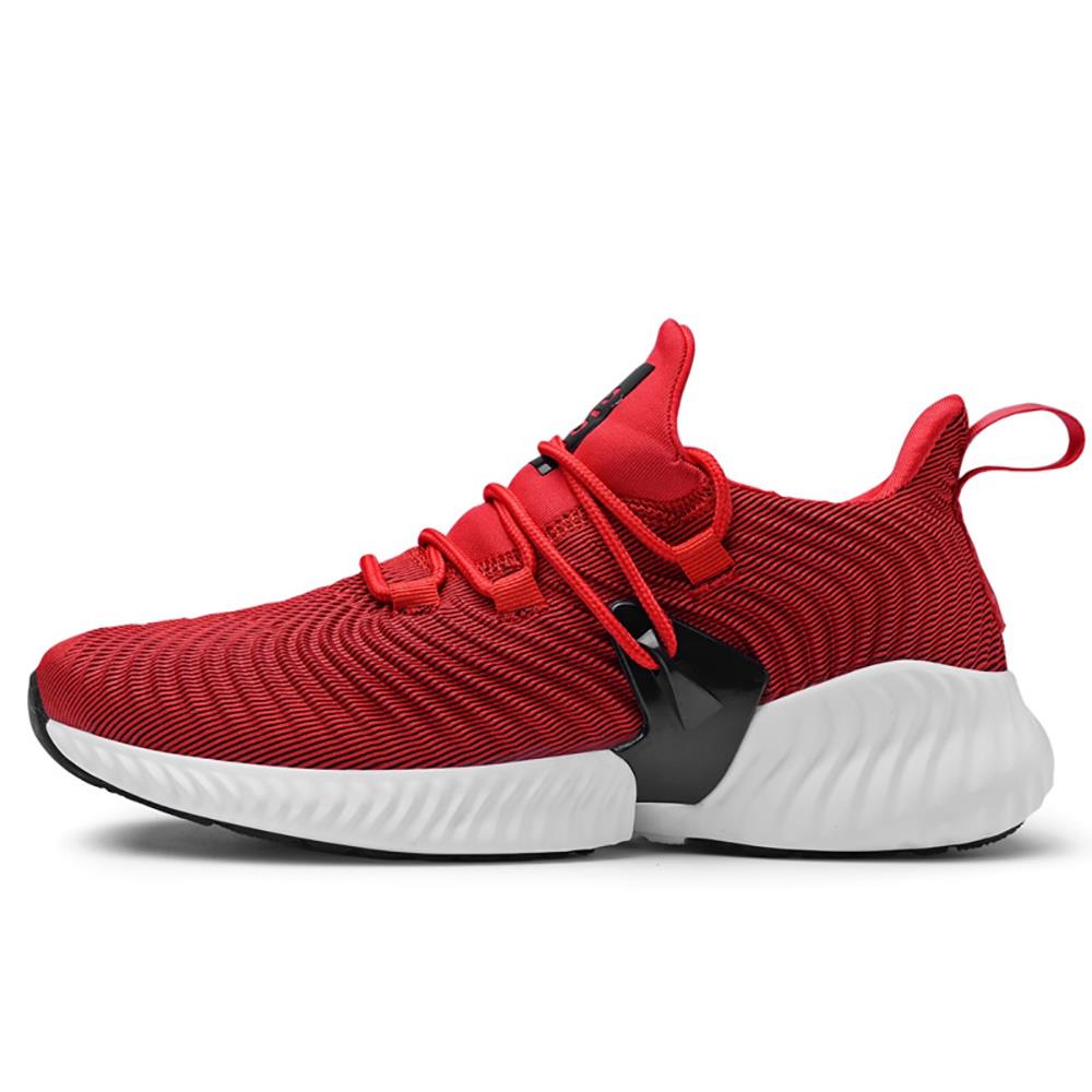 Men Fashion Casual Sneakers Lace-up Sports Shoes EU39.5 - Red
