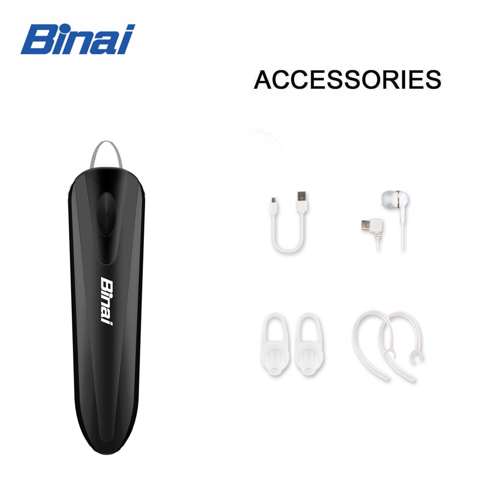 Binai A30 Wireless Bluetooth Earbuds Noise Reduction Support Android IOS - Black
