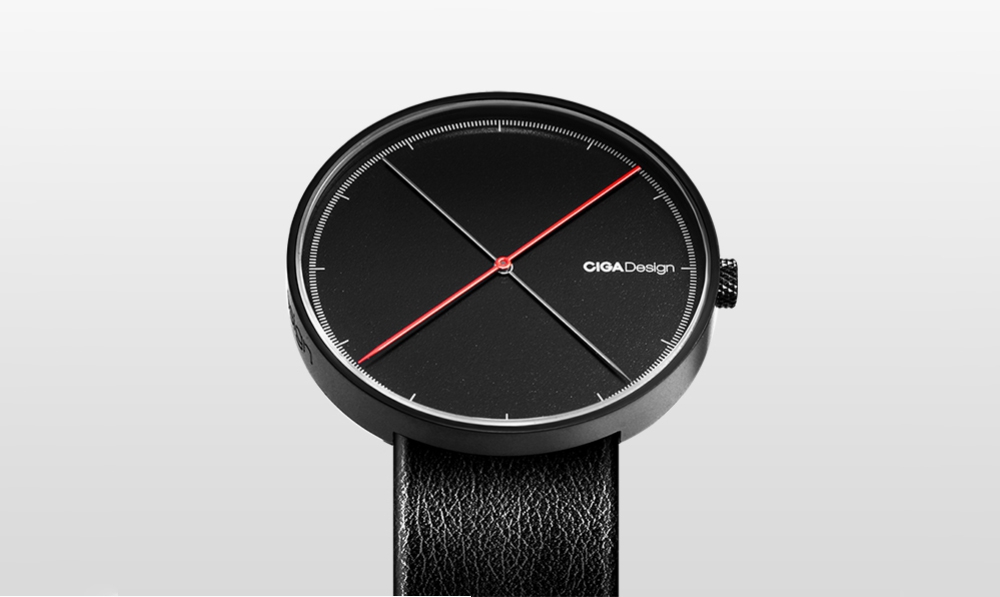 Xiaomi CIGA Design X Series Reddot Award Women Quartz Watch Genuine Leather Strap D009-6-1 - White + Silver