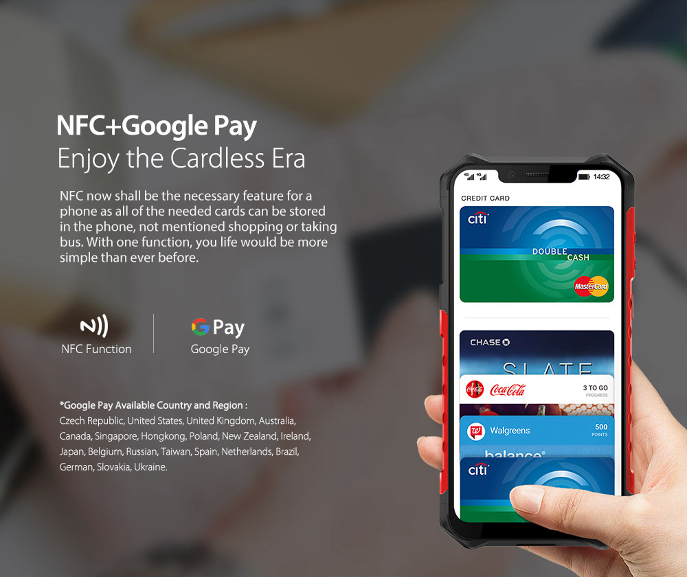 Ulefone Armor 6 6.2 Inch 4G LTE Smartphone Helio P60 6GB 128GB 21.0MP+13.0MP Dual Rear Cameras Android 8.1 IP68 NFC Wireless Charge - Black