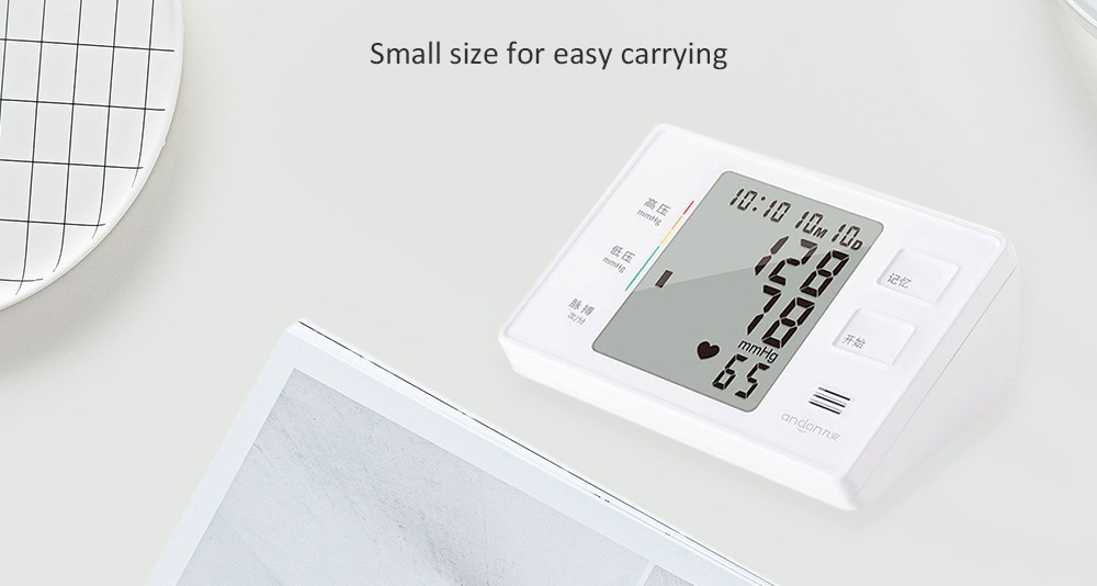 Xiaomi Andon KD-5901 Electronic Blood Pressure Smart Monitor Multi Measurement Algorithm LCD Large Screen - White
