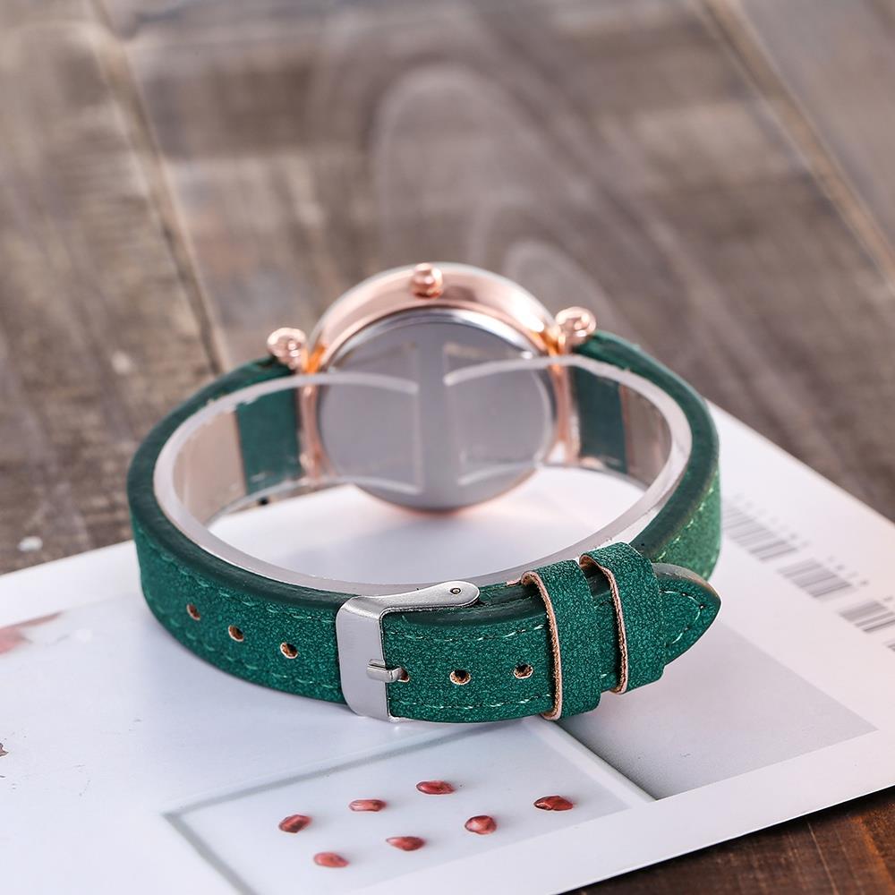 YOLAKO YL02 Women Casual Quartz Watch PU Leather Strap - Black
