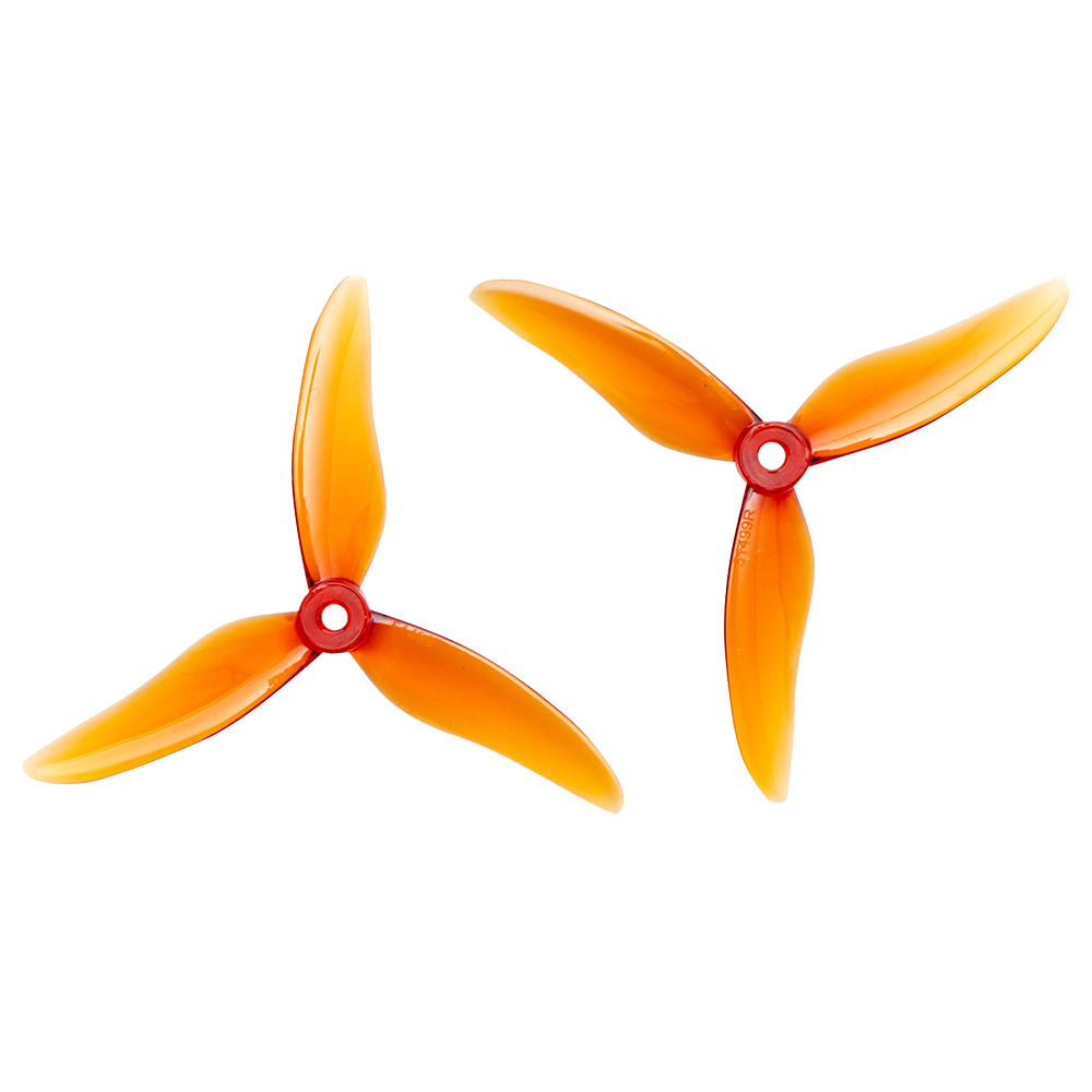 Gemfan 51499 Hurricane 3-Blade 5mm/POPO Mounting Hole CW CCW Propeller 4PCS - Whisky