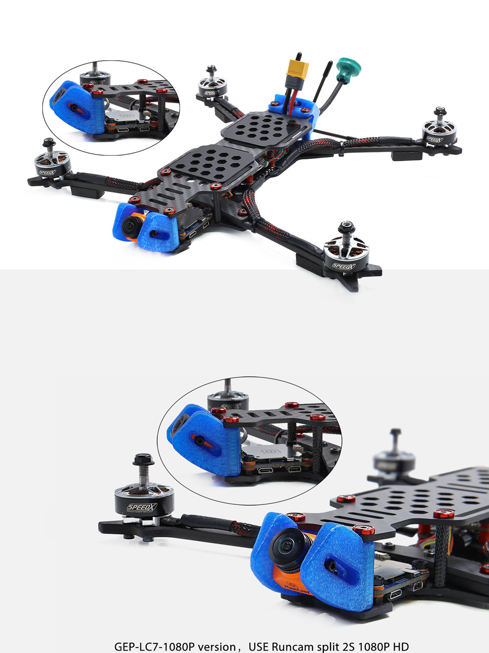 GEPRC Crocodile 7 GEP-LC7-PRO 7Inch 315mm 1080P Long Rang FPV RC Racing Drone BNF - R9mm Receiver