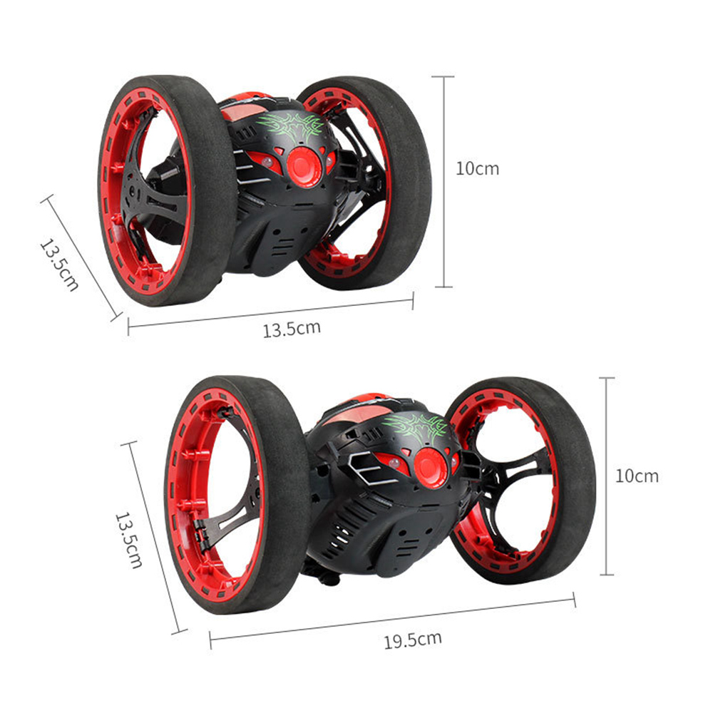 PEG-88 Jumping SUMO 2.4G Wireless Degree Rotation Smart Bounce RC Car RTR - White