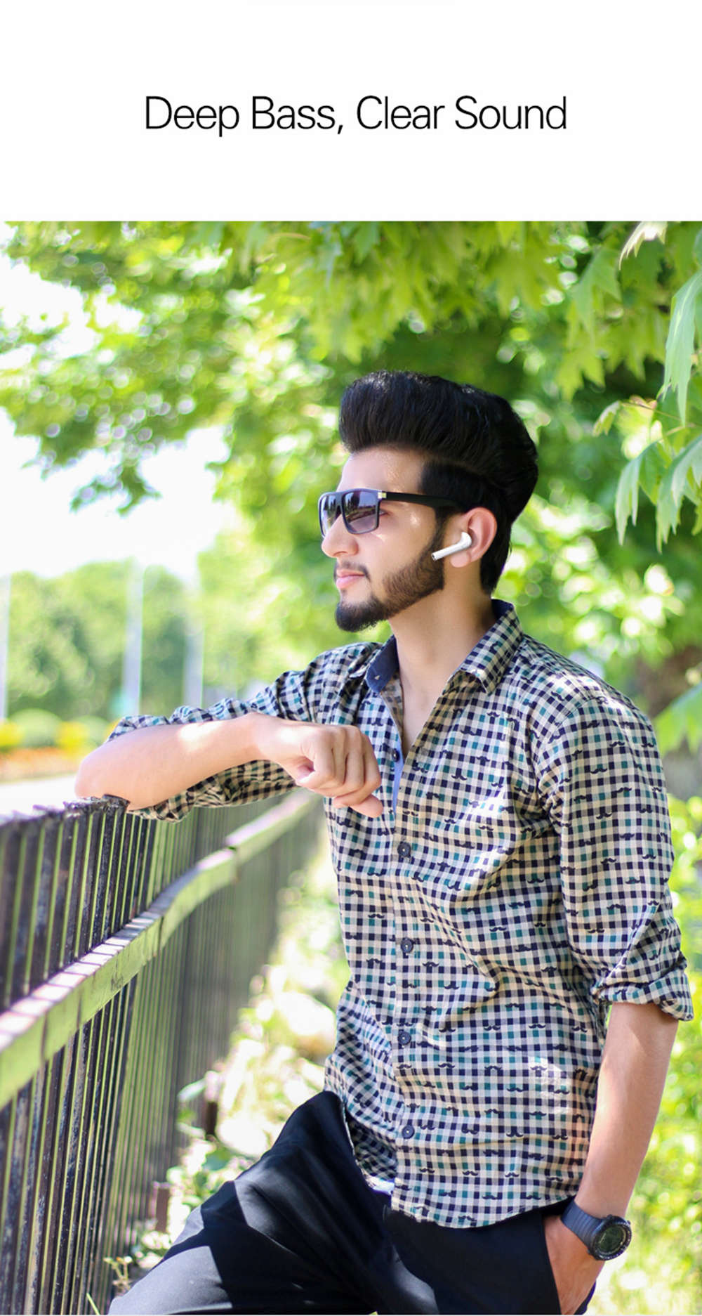 Myinnov MKJ X10 TWS Dual Bluetooth 5.0 Earbuds About 6 Hours Working Time - Black