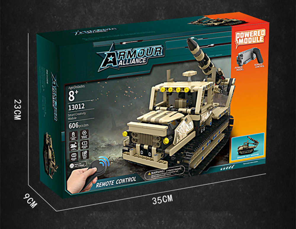 MoFun 13012 608PCS 2.4G 4CH DIY Assemble Brick Block RC Car Crawler Rocket