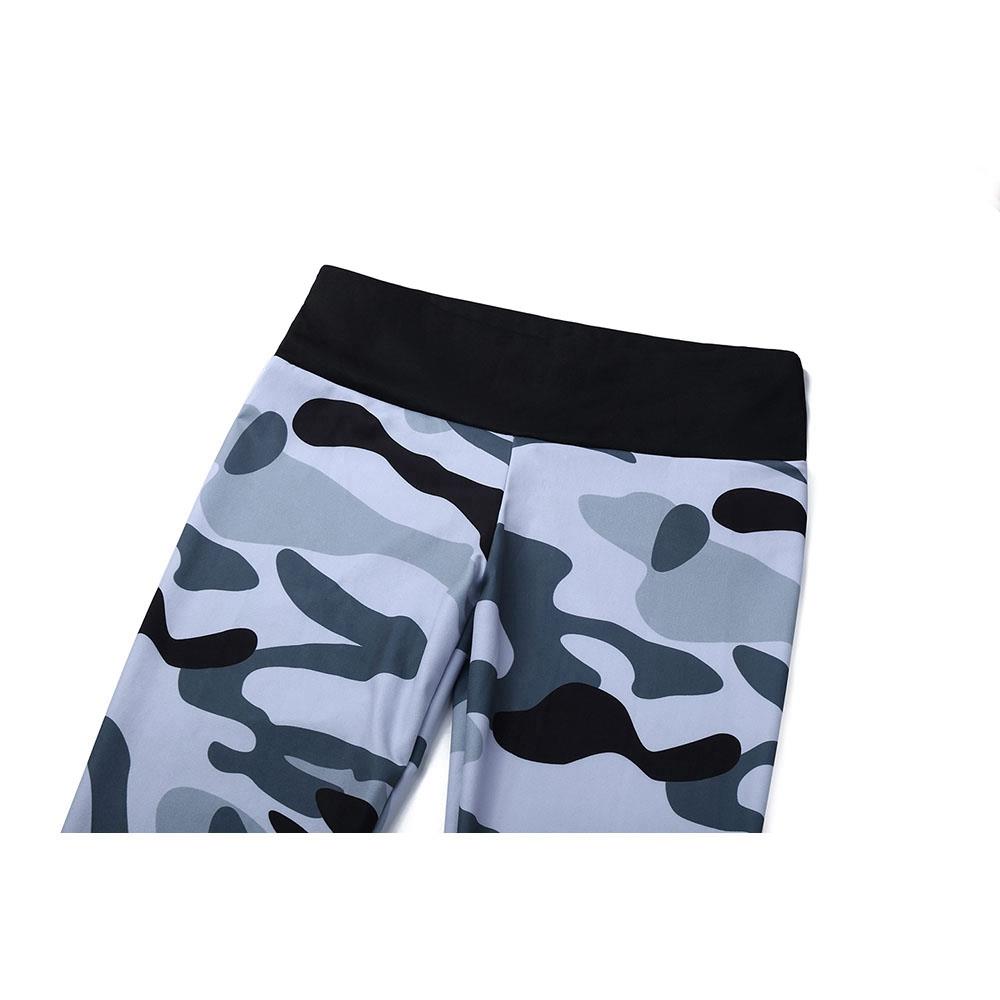 CK2231 Women Camouflage Yoga Pants High Waist Leggings Size S - White