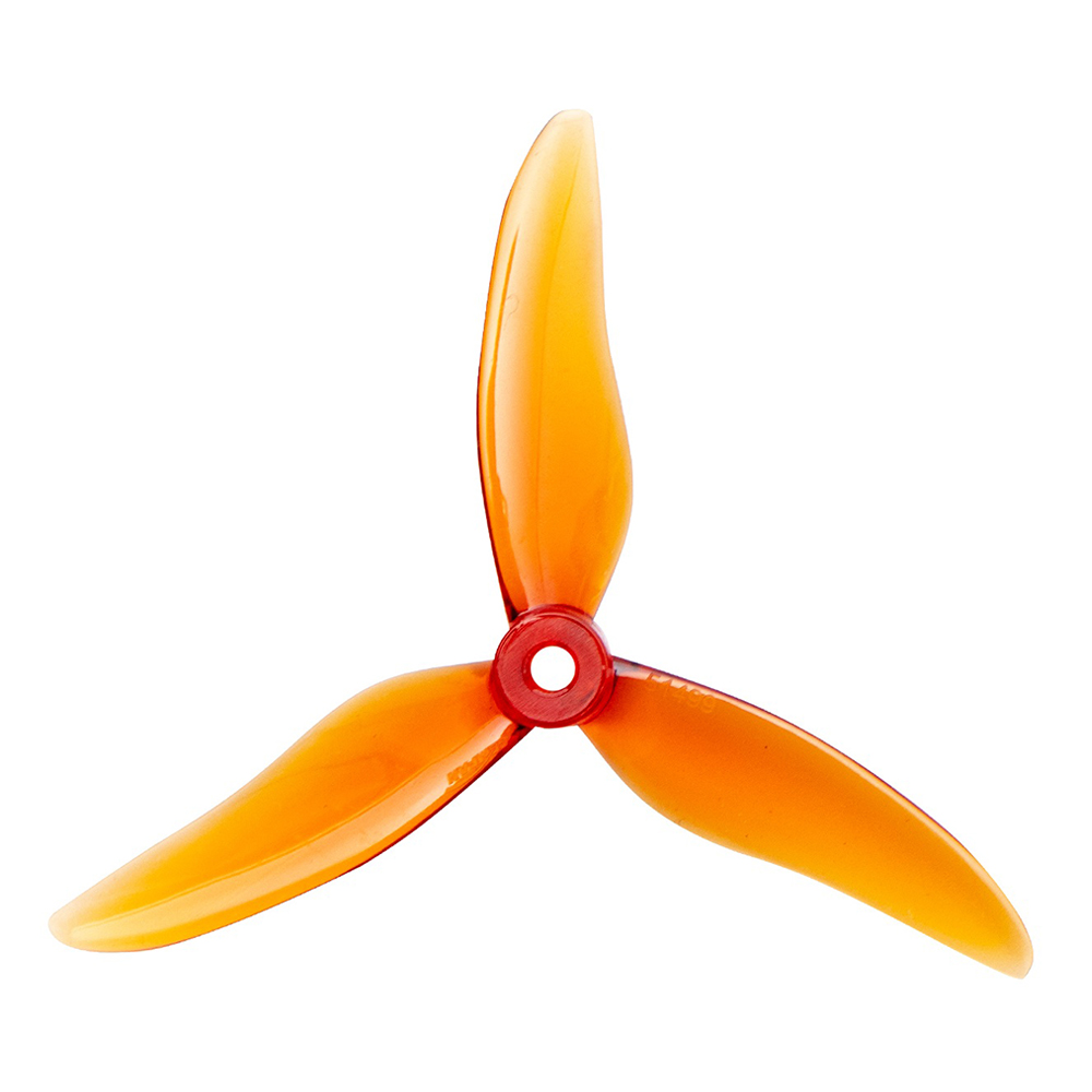 Gemfan 51499 Hurricane 3-Blade 5mm/POPO Mounting Hole CW CCW Propeller 4PCS - Whisky
