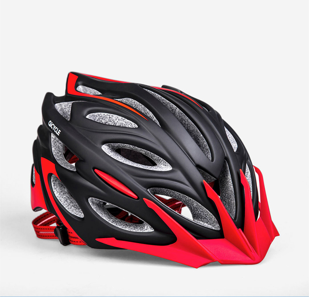 Xiaomi Mijia Qicycle KEVLAR Sports Helmet One-piece Lightweight Design - White + Red