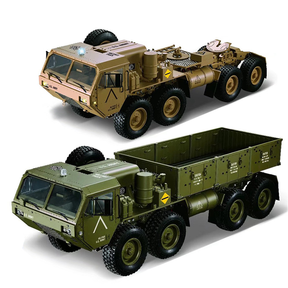 HG HG-P802 M983 2.4G 1:12 8x8 Off-road RC Car Military Truck Without Battery Charger - Khaki