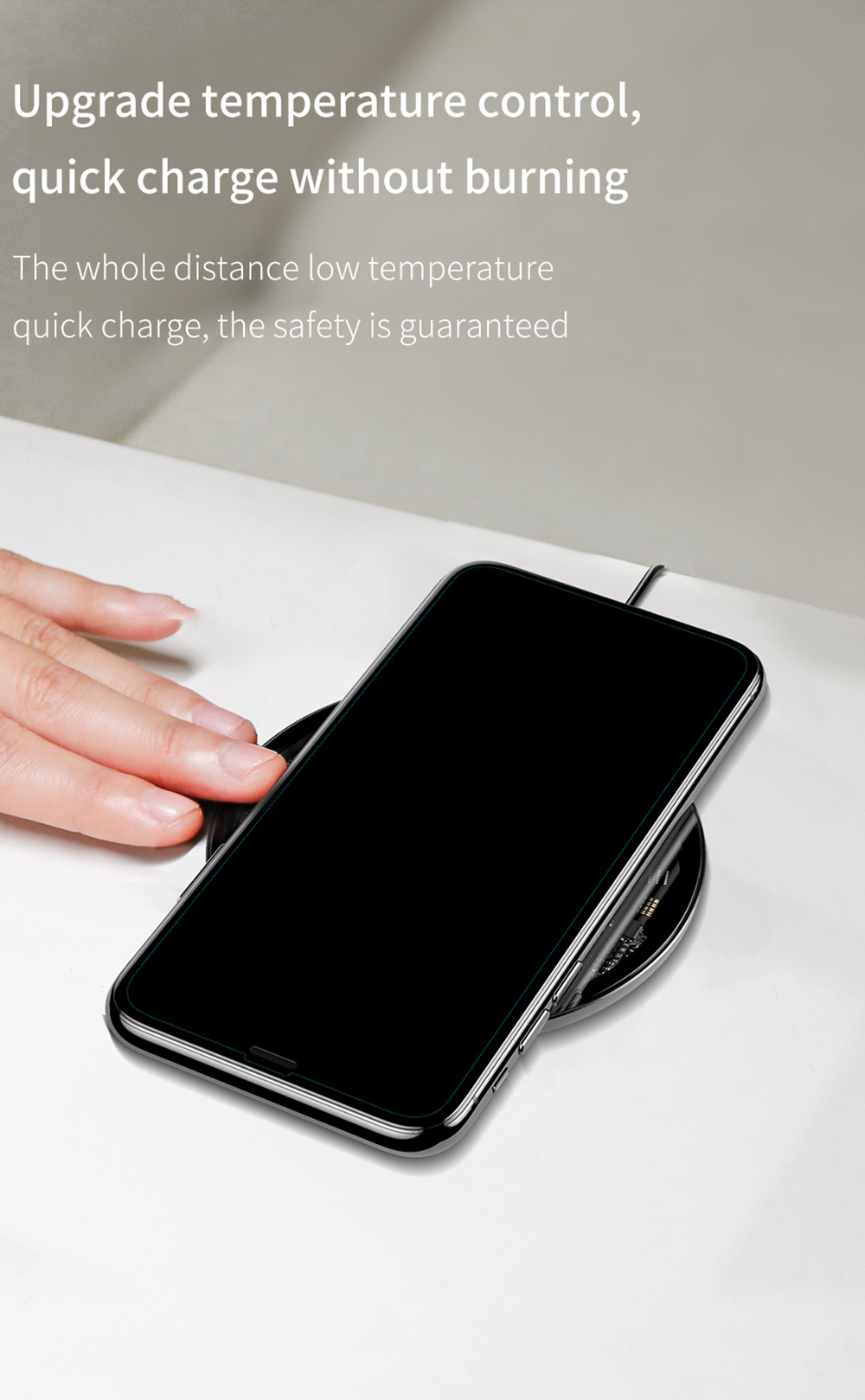 Baseus CCALL-AJK01 QI 10W Wireless Charger - White