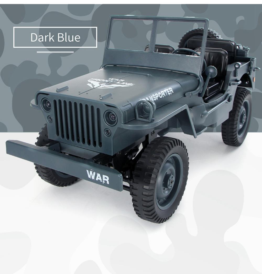 JJRC Q65 Transporter-6 2.4G 1:10 4WD Convertible Jeep Off-road RC Car Military Truck with Car Cloak RTR - Army Green