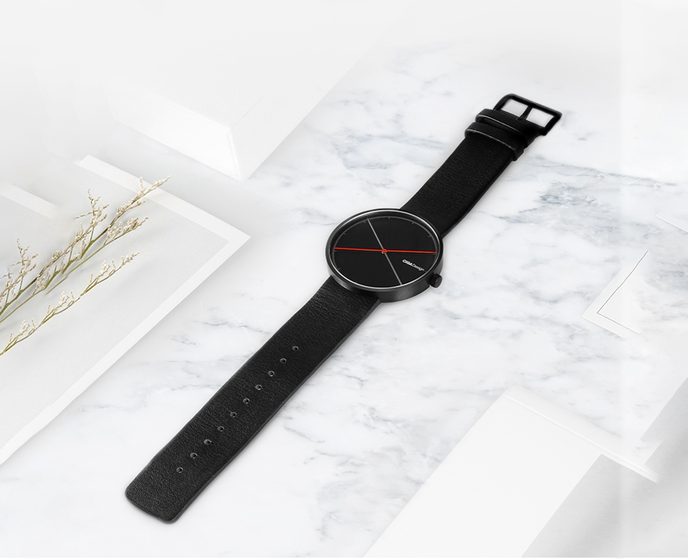 Xiaomi CIGA Design X Series Reddot Award Women Quartz Watch Genuine Leather Strap D009-6-1 - White + Silver