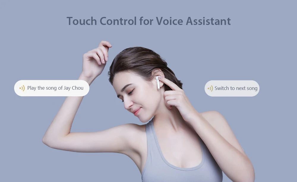 Xiaomi Air TWS Bluetooth EarbudsTouch Control Active Noise Cancelling 10 Hours Working Time - White