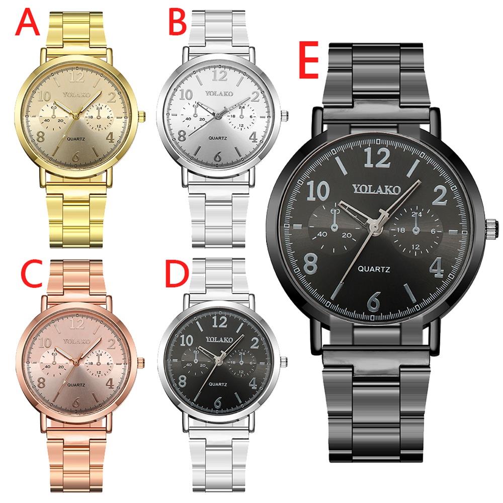 YOLAKO YK118 Casual Quartz Watch Stainless Steel Watches - Gold