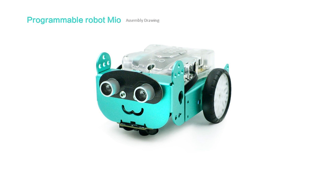 Robo3 Mio STEAM Obstacle Avoidance Tracking Mode RC Robot Bluetooth Remote Control Graphic Programming