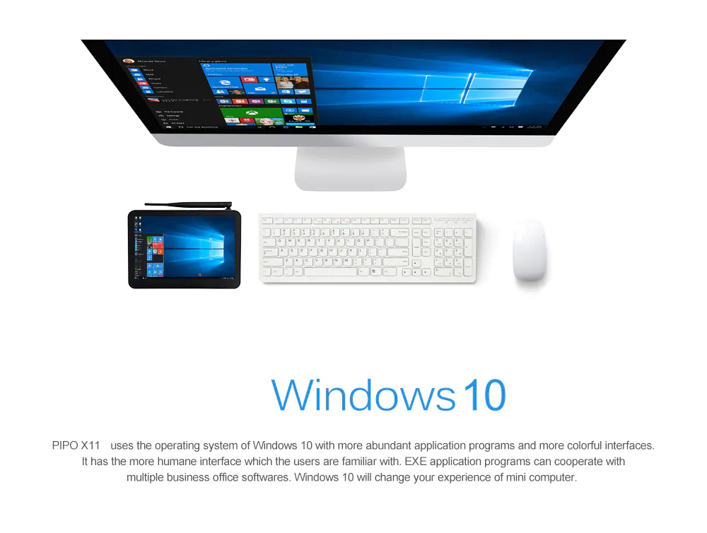 PIPO X11 8.9 inch Dual OS Intel Intel Cherry Trail Z8350 2GB/32GB Tablet PC Windows 10 Android 5.1 WiFi LAN Bluetooth USB3.0
