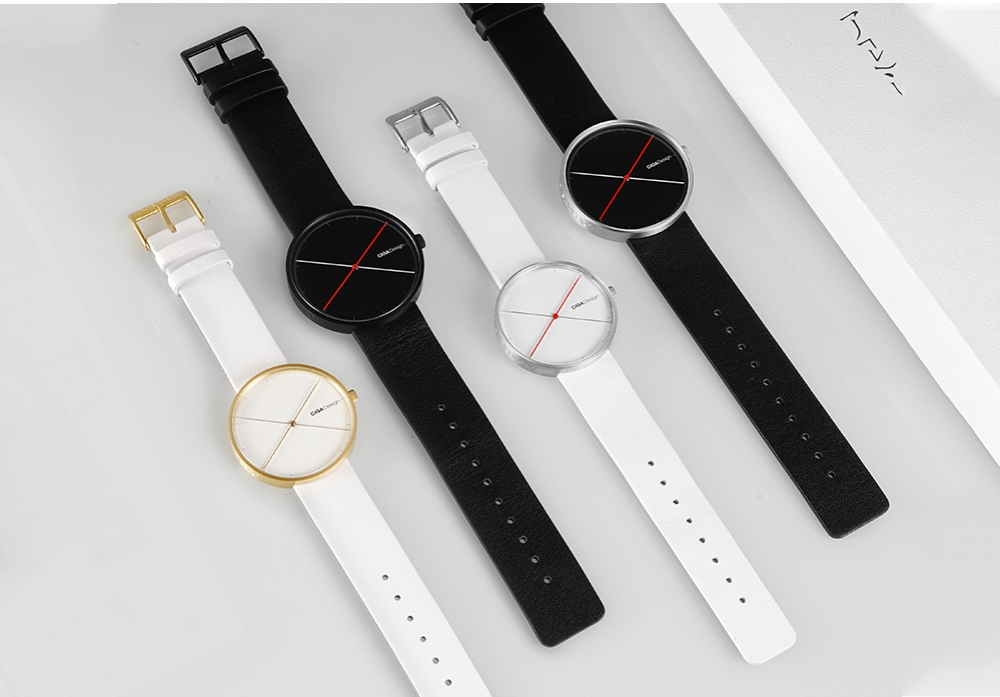 Xiaomi CIGA Design X Series Reddot Award Men Quartz Watch Genuine Leather Strap D009-1-1 - Black