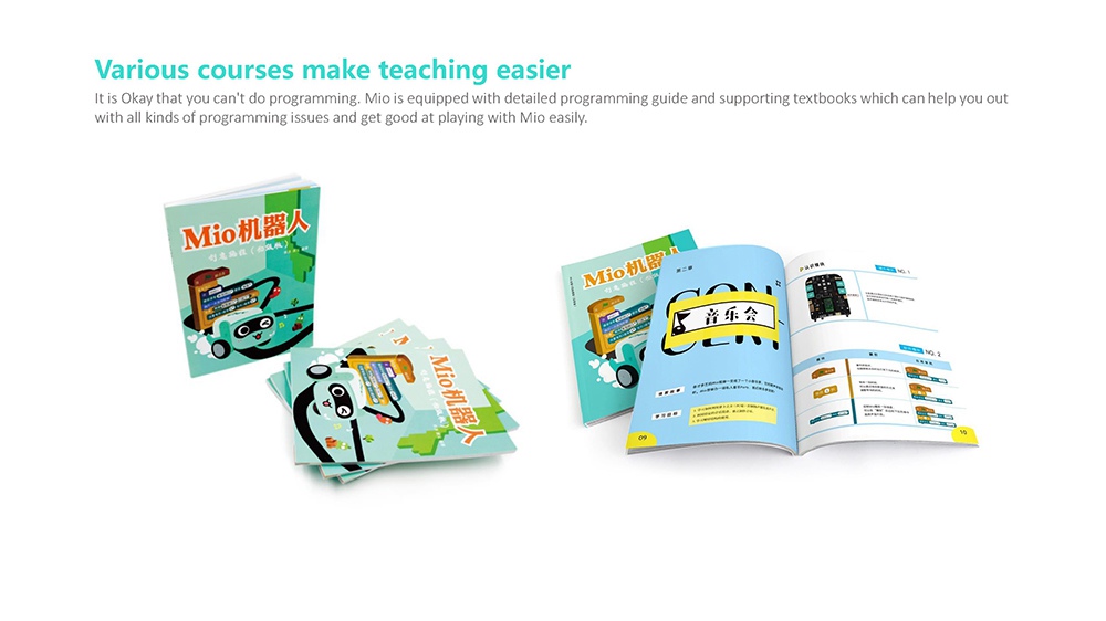 Robo3 Mio STEAM Obstacle Avoidance Tracking Mode RC Robot Bluetooth Remote Control Graphic Programming