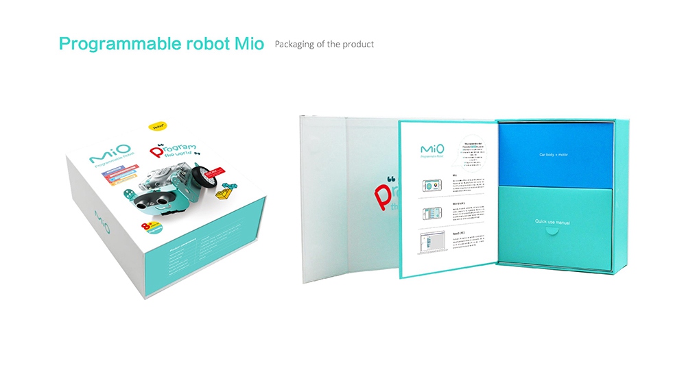 Robo3 Mio STEAM Obstacle Avoidance Tracking Mode RC Robot Bluetooth Remote Control Graphic Programming