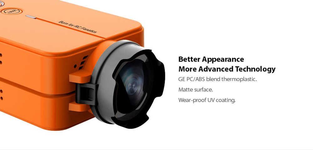 RunCam2 1080P HD 120 Degree 4MP Wide Angle WiFi FPV Camera- Orange