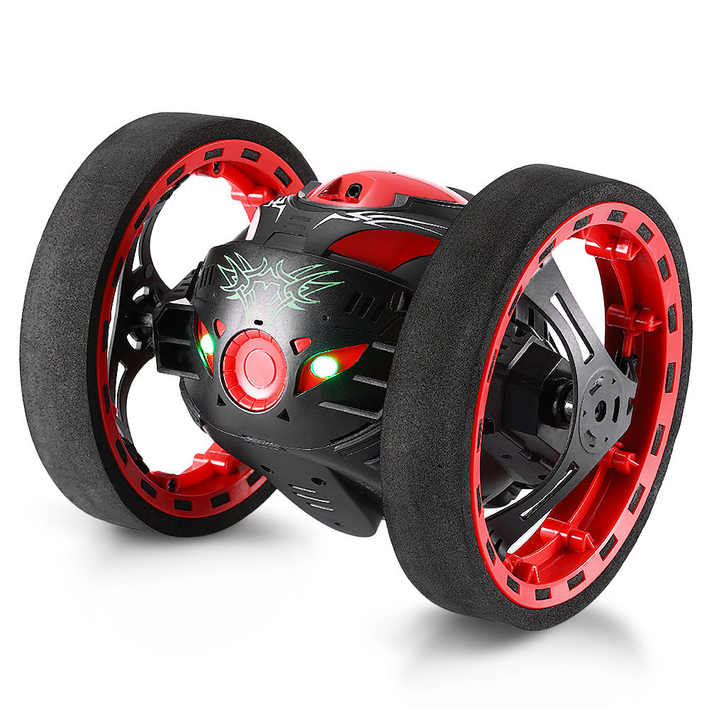 PEG-88 Jumping SUMO 2.4G Wireless Degree Rotation Smart Bounce RC Car RTR - White