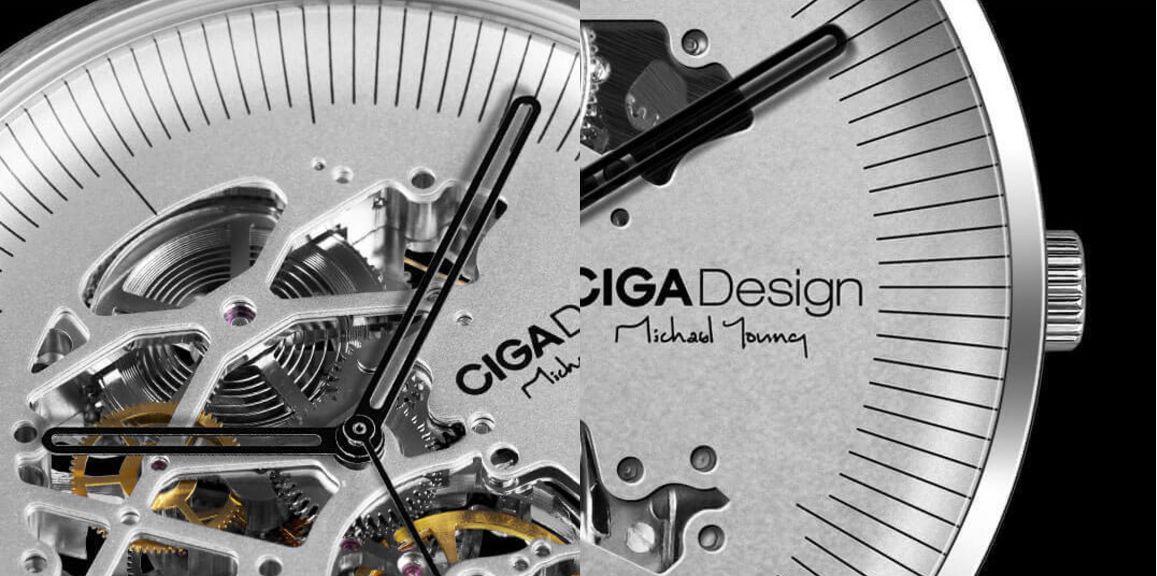 Xiaomi CIGA Design Hollowed-out Mechanical Automatic Watch - Black